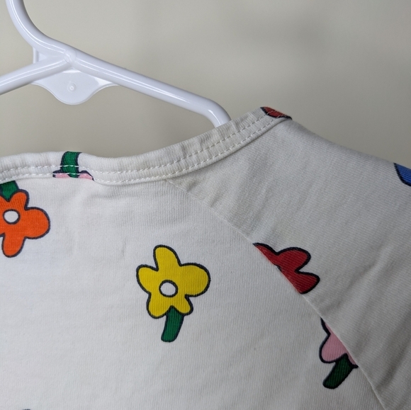 Hanna Andersson Flower Print Shirt 100 4 - Picture 3 of 6